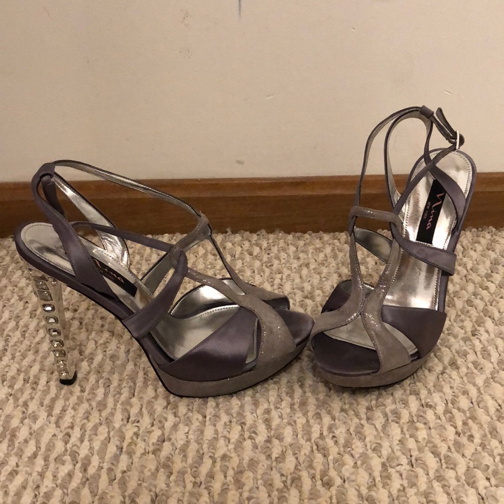 Nina gemmed heels